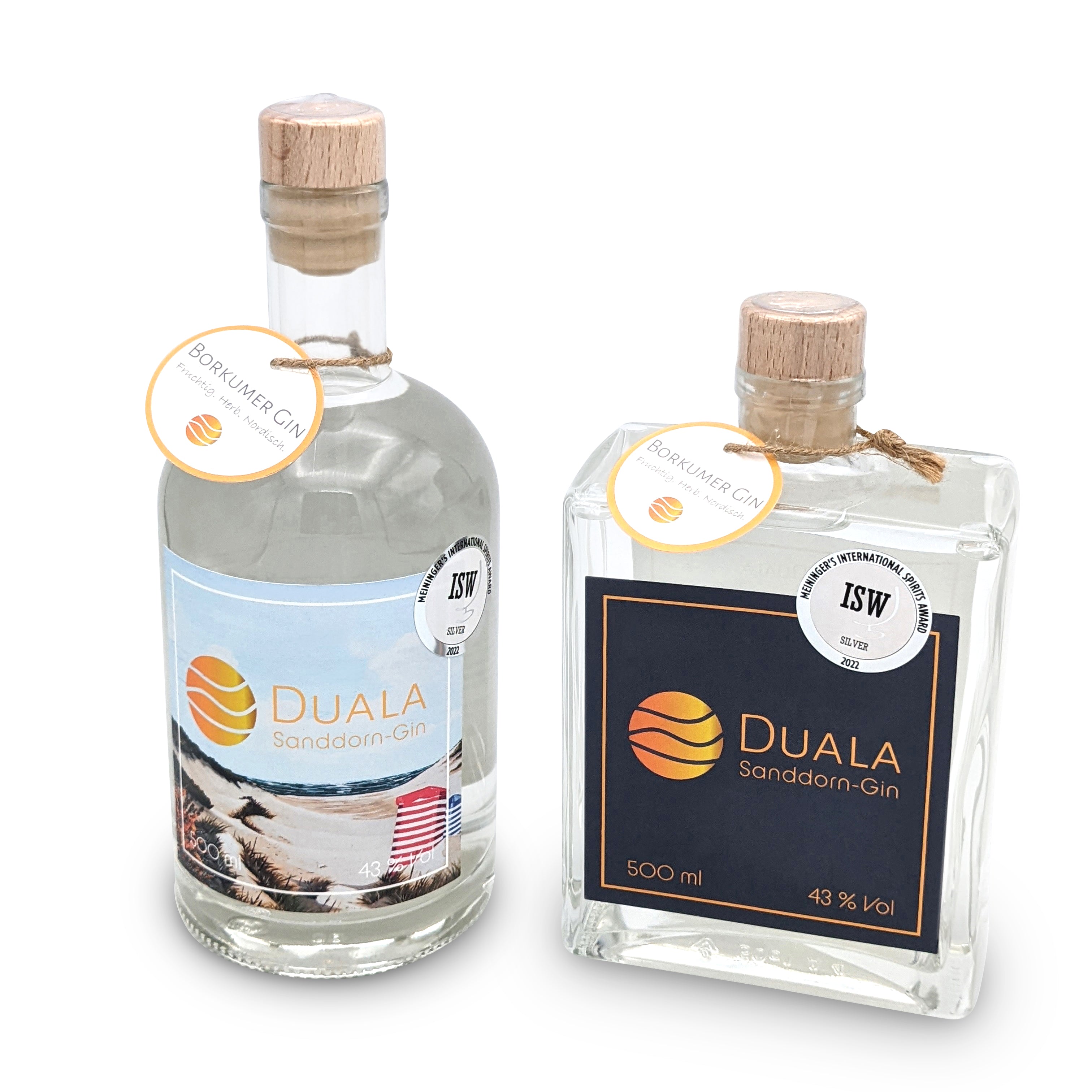 Gin Bundle von Duala - Sanddorn-Gin & Borkum Design Edition